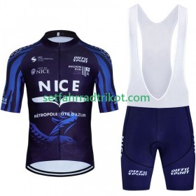 Nice Metropole Cote D Azur Fahrradbekleidung Radtrikot Kurzarm + Trägershorts 2023